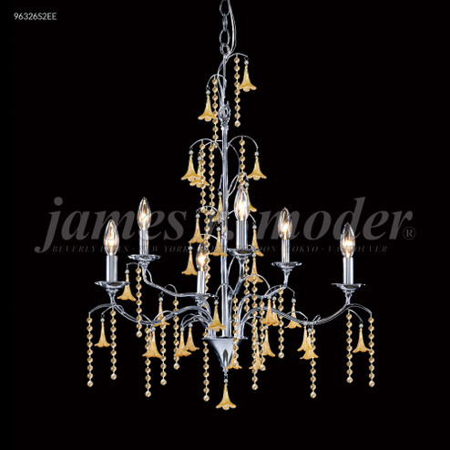 Murano Six Light Chandelier in Silver (64|96326S2BE)