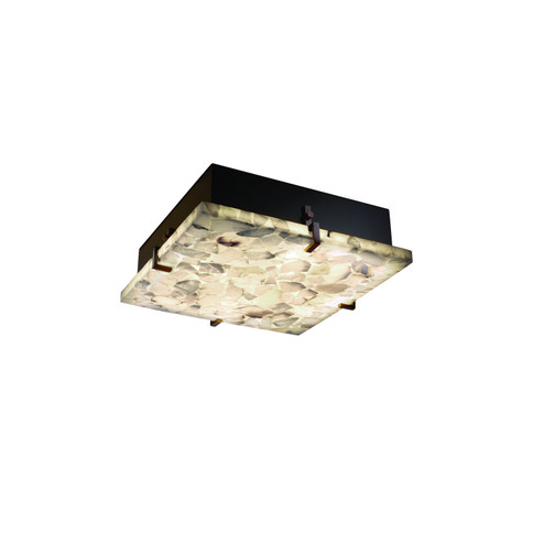 Alabaster Rocks LED Flush-Mount in Dark Bronze (102|ALR-5555-DBRZ-LED2-2000)