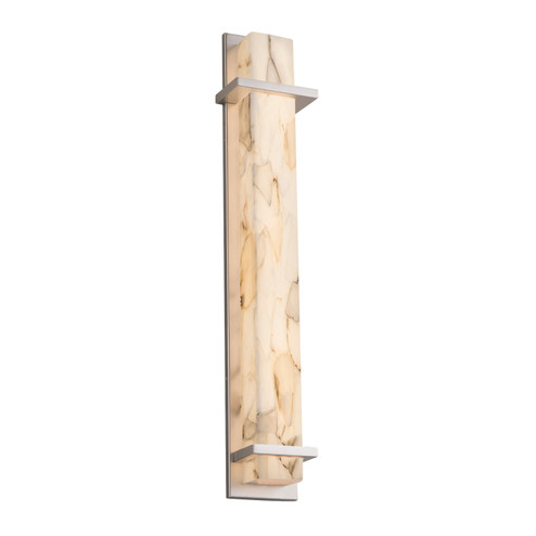 Alabaster Rocks LED Outdoor Wall Sconce in Brushed Nickel (102|ALR-7616W-NCKL)