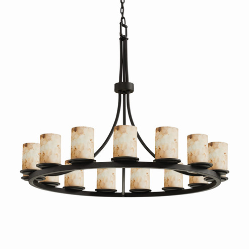 Alabaster Rocks LED Chandelier in Dark Bronze (102|ALR-8715-10-DBRZ-LED15-10500)