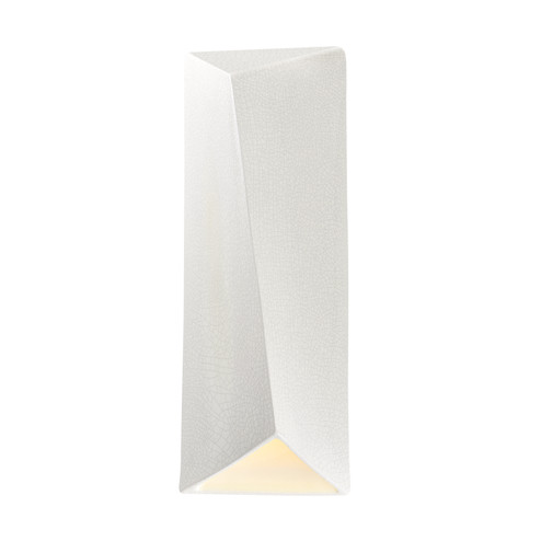 Ambiance LED Wall Sconce in White Crackle w/ Ink w/ White Crackle w/ No Ink (102|CER-5890-CRNI)
