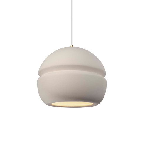 Radiance One Light Pendant in Bisque (102|CER-6410-BIS-ABRS-WTCD)