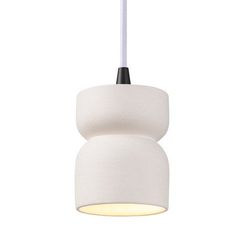 Radiance One Light Pendant in Bisque (102|CER-6500-BIS-MBLK-WTCD)