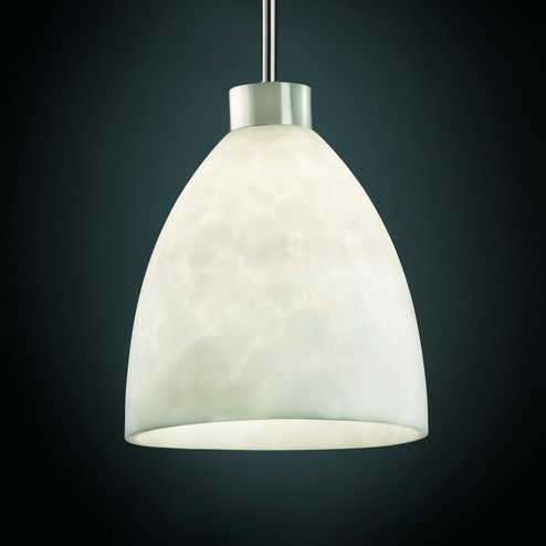 Clouds One Light Pendant in Brushed Nickel (102|CLD-8814-18-NCKL-RIGID)