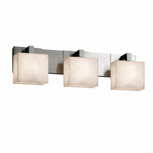 Clouds Three Light Bath Bar in Dark Bronze (102|CLD-8923-55-DBRZ)