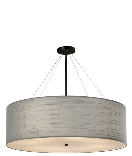 Textile LED Pendant in Dark Bronze (102|FAB-9594-WHTE-DBRZ-LED8-5600)