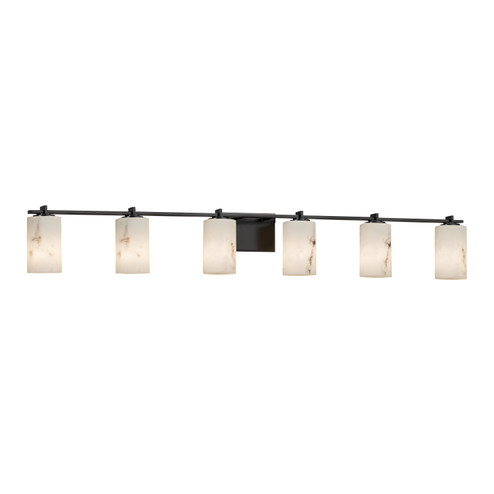 LumenAria Six Light Bath Bar in Matte Black (102|FAL-8446-10-MBLK)