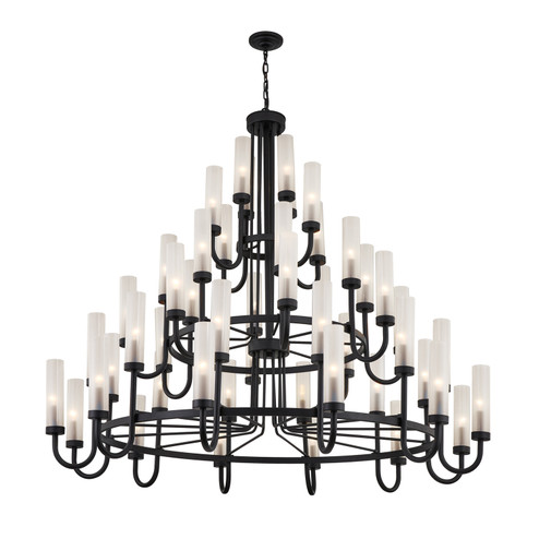 Fusion 48 Light Chandelier in Matte Black (102|FSN-4346-CLFR-MBLK)
