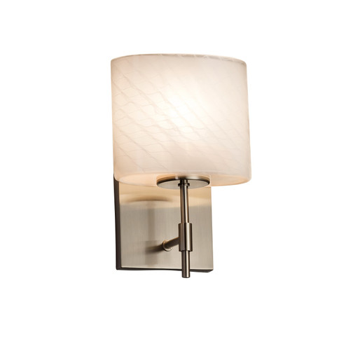Fusion One Light Wall Sconce in Brushed Nickel (102|FSN-8411-30-WEVE-NCKL)