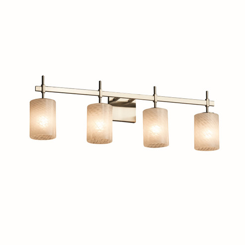 Fusion Four Light Bath Bar in Matte Black (102|FSN-8414-10-WEVE-MBLK)