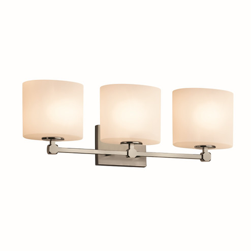 Fusion Three Light Bath Bar in Brushed Nickel (102|FSN-8423-30-OPAL-NCKL)