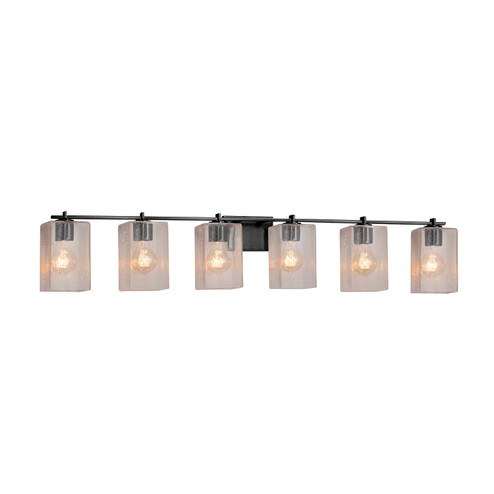 Fusion Six Light Bath Bar in Matte Black (102|FSN-8446-15-SEED-MBLK)