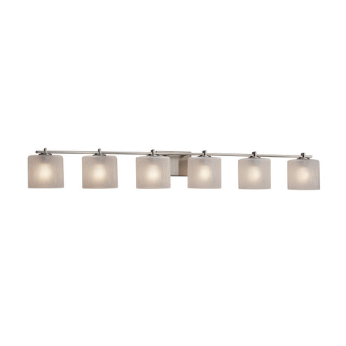 Fusion Six Light Bath Bar in Dark Bronze (102|FSN-8446-30-FRCR-DBRZ)