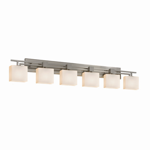 Fusion LED Bath Bar in Brushed Nickel (102|FSN-8706-55-OPAL-NCKL-LED6-4200)