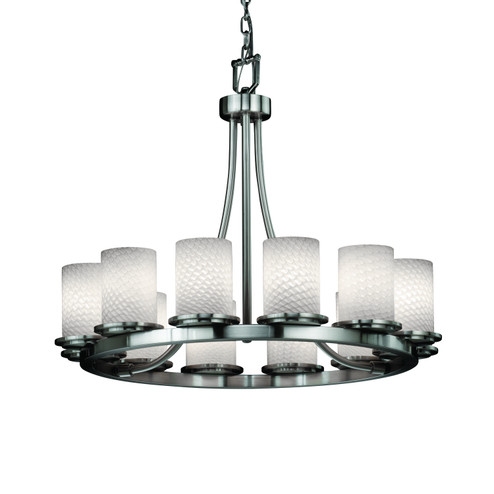 Fusion LED Chandelier in Matte Black (102|FSN-8768-10-WEVE-MBLK-LED12-8400)