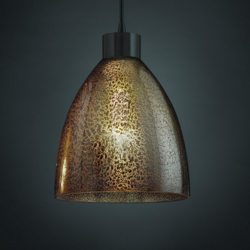Fusion One Light Pendant in Dark Bronze (102|FSN-8814-18-MROR-DBRZ-BKCD)