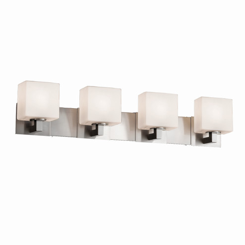 Fusion Four Light Bath Bar in Brushed Nickel (102|FSN-8924-55-OPAL-NCKL)