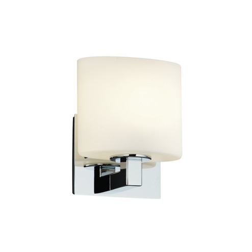Fusion One Light Wall Sconce in Matte Black (102|FSN-8931-30-OPAL-MBLK)