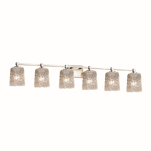 Veneto Luce Six Light Bath Bar in Polished Chrome (102|GLA-8426-26-CLRT-CROM)