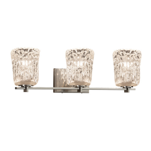 Veneto Luce Three Light Bath Bar in Polished Chrome (102|GLA-8443-16-CLRT-CROM)