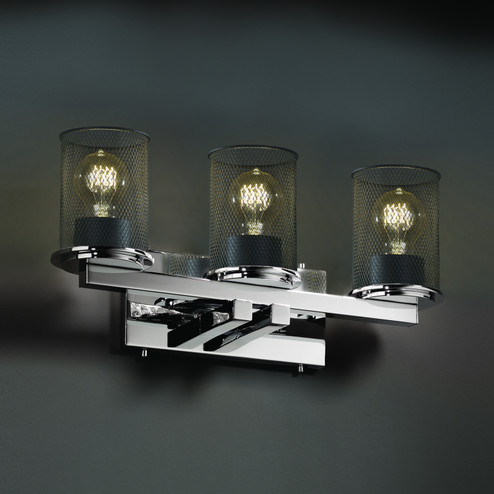 Wire Mesh Three Light Bath Bar in Dark Bronze (102|MSH-8773-10-DBRZ)