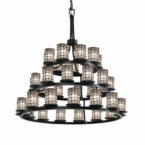 Wire Glass 36 Light Chandelier in Dark Bronze (102|WGL-8712-10-GRCB-DBRZ)