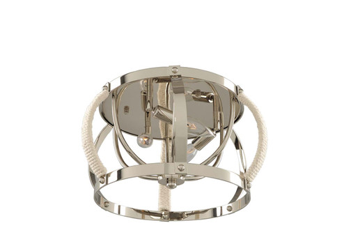 Bradbury Three Light Flush Mount in Polished Nickel (33|312540PN)