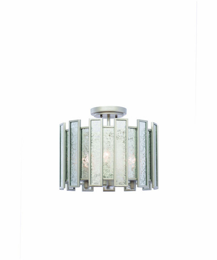 Palisade Three Light Semi Flush Mount in Tarnished Silver (33|505041TS)