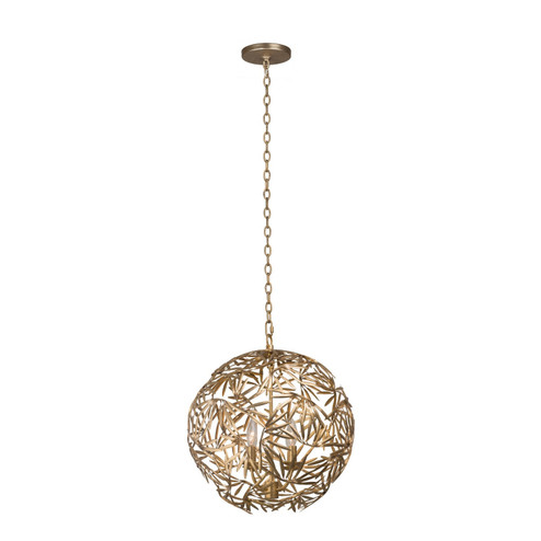 Jardin Four Light Pendant in Oxidized Gold Leaf (33|507650OL)