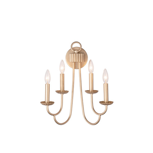 Kiera Four Light Wall Sconce in Modern Gold (33|511721MG)