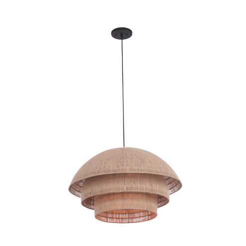 Seychelles One Light Pendant in Matte Black (33|515256MB)