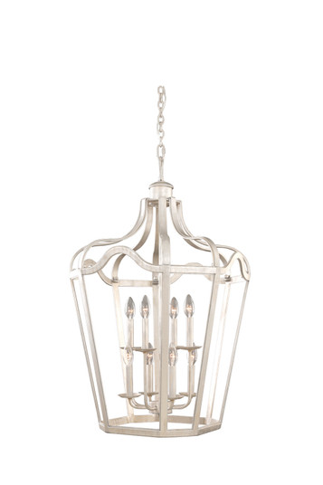 Livingston Eight Light Lantern in Pearl Silver (33|7415PS)