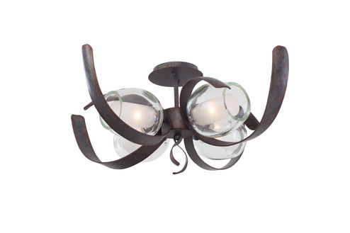 Solana LED Semi Flush Mount in Oxidized Copper (33|7549OC)