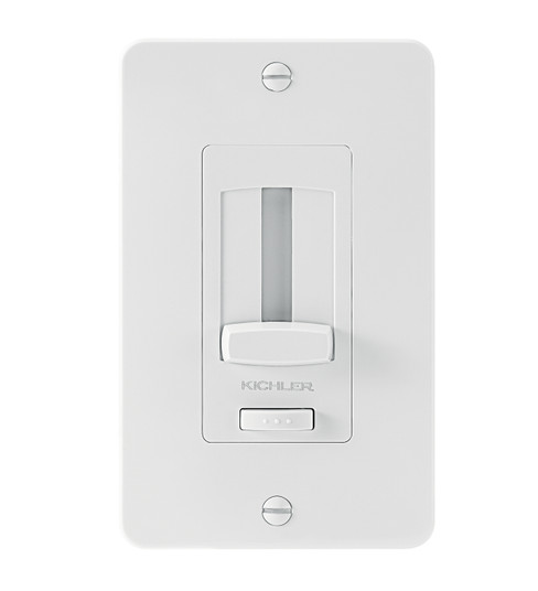 Under Cabinet Accessories LED Driver + Dimmer Trim in White Material (Not Painted) (12|1DDTRIMWH)