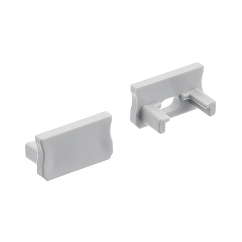 Ils Te Series Tape Extrusion End Cap 5 Pair in Silver (12|1TEE1STSFSSIL)