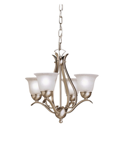 Dover Four Light Mini Chandelier in Brushed Nickel (12|2019NI)