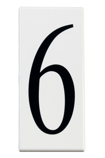 Accessory Number 6 Panel in White Material (12|4306)