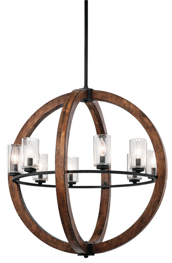 Grand Bank Eight Light Chandelier in Auburn Stained (12|43190AUB)