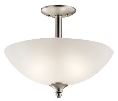 Jolie Two Light Pendant/Semi Flush Mount in Brushed Nickel (12|43641NI)