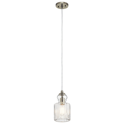 Riviera One Light Mini Pendant in Brushed Nickel (12|43957NI)