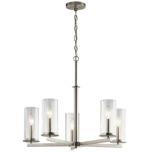 Crosby Five Light Chandelier in Brushed Nickel (12|43999NI)