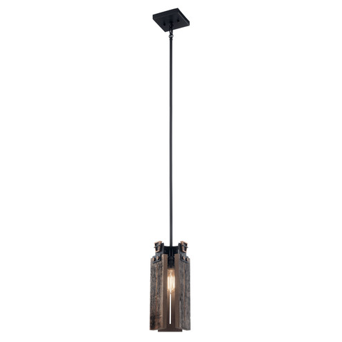 Ridgewood One Light Mini Pendant in Textured Black (12|44182BKT)