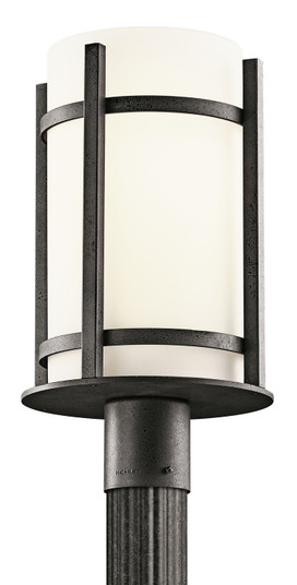 Camden One Light Outdoor Post Mount in Anvil Iron (12|49123AVI)