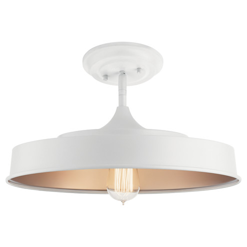 Elias One Light Semi Flush Mount in White (12|52098WH)