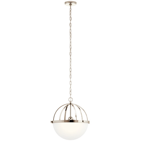 Edmar Three Light Pendant in Polished Nickel (12|52135PN)