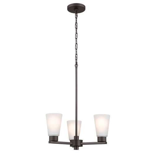 Stamos Three Light Chandelier in Olde Bronze (12|52435OZ) Stamos Three Light Chandelier in Olde Bronze (12|52435OZ)