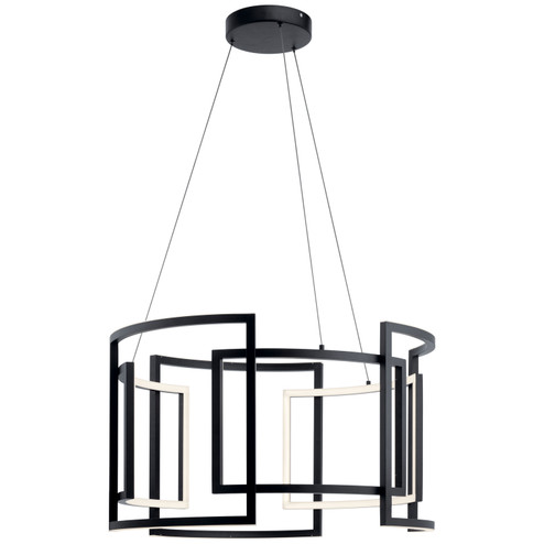 Melko LED Chandelier in Black (12|84134)