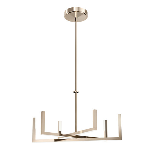 Priam LED Chandelier in Polished Nickel (12|84313PN)