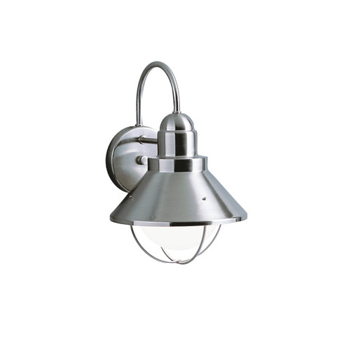 Seaside One Light Outdoor Wall Mount in Brushed Nickel (12|9023NI)