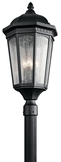 Courtyard Three Light Outdoor Post Mount in Textured Black (12|9533BKT)